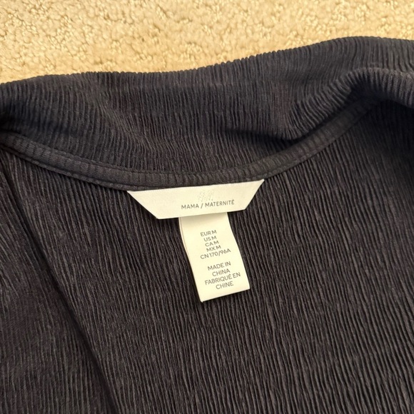 H&M Long Sleeve Ribbed Nursing Wrap Dress size M - Picture 3 of 4